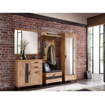 Předsíňová stěna Předsíňový set Jennifer částečně divoký dub