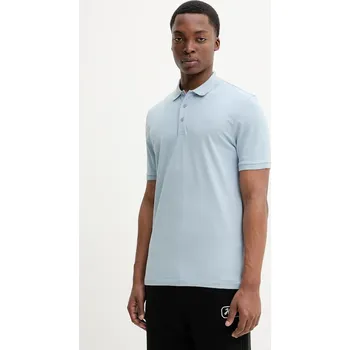 Bavlněné polo tričko HUGO Donos222 50466182 modrá 05A, vel. S