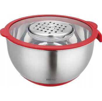 Multifunkční kuchyňská mísa s struhadlem na zeleniny 24cm 5L 5dílná KINGHOFF KH-1889