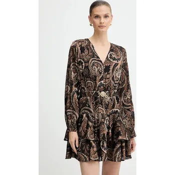 Dámské šaty Šaty Guess CLARISSE W5BK53.W2770 hnědá 89X, vel. XL