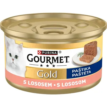 Krmivo pro kočku Gourmet Gold konzerva pro kočky losos paštika