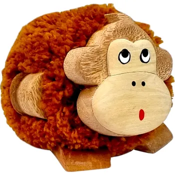 Dekorace do dětského pokoje 2Kids Toys Dřevěná figurka XL pompon Opice
