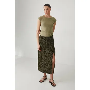 Dámská sukně Sukně s příměsí lnu Medicine RS25.SDD808 zelená 87A, vel. XL