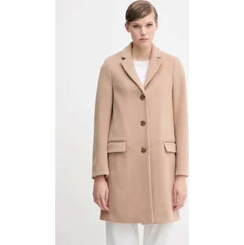 Dámský kabát Kabát s příměsí vlny United Colors of Benetton 2V0PDN062 béžová 80X, vel. 36
