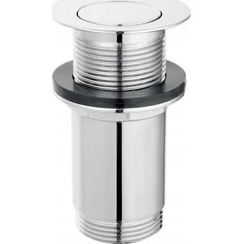 Sifon Zátka umyvadlová výpust Click-Clack kulatý Ferro stříbrná