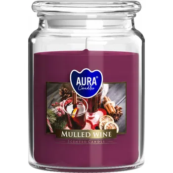 Svíčka Parafínová vonná svíčka Svařené víno Aura 1 ks