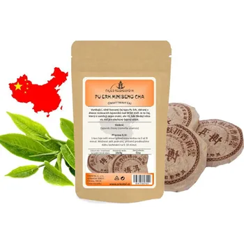 Čaj Tmavý čaj China Yunnan Pu Erh Shu Mini Beng Cha - 10 x 9 g