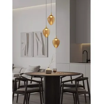 Minimalistický lustr Nali 3 Zlatá