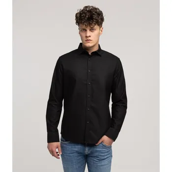 Pánská košile LEE COOPER Pánská košile Slim LIAM OX BLACK XL