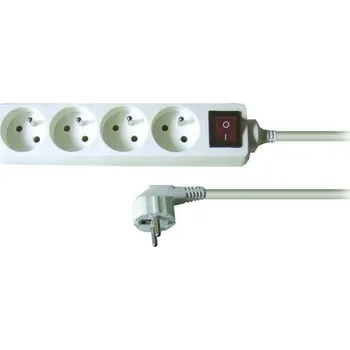 Prodlužovací kabel PK4 - 3 bílý vypínač