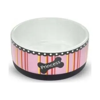 Miska pro psa Keramická miska pro jednoho Yarro růžová 0,7 l