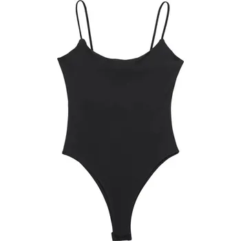 Body Best Fashion Dámské přiléhavé body bez zad Velikost: L, Barva (Varianta): Černá