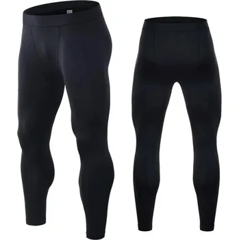 Best Fashion Pánské kompresní sportovní legíny Velikost: 3XL, Barva (Varianta): black line