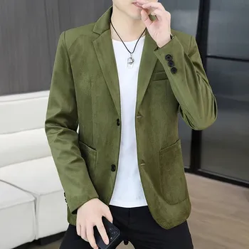 Pánské sako Best Fashion Pánské elegantní společenské sako v moderním střihu Velikost: 3XL, Barva (Varianta): Zelená