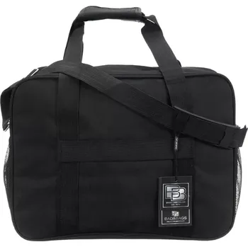 Cestovní taška Cestovní zavazadlo BAGS BB42 (Velké cestovní zavazadlo - taška 40 x 31 x 20 cm, objem 24 l, pevné zipy, Oxford tkanina, černá barva)