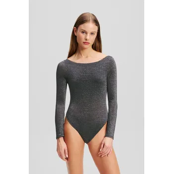 Body SPODNÍ PRÁDLO KARL LAGERFELD SIGNATURE LUREX LS BODY BLACK