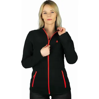Dámská mikina Fleecová Mikina dámská přechodová rozepínací mikina černá Captain Mike XXL