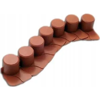 Zahradní obrubník Plast Zahradní lem 405 cm x 6 cm šedý