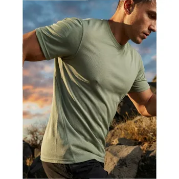 Pánské tričko Sinsay - Tričko regular fit - zelená - 461HL-07X - 461HL-07X-3XL