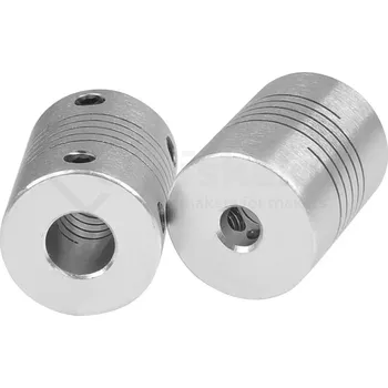 Elektronická stavebnice LaskaKit_cz Pružná spojka hliníková svírací 5x8mm