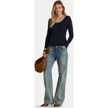 Dámské oblečení LAUREN RALPH LAUREN Halenka 200980145002 Tmavomodrá Slim Fit XL