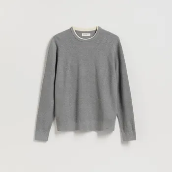 Pánský svetr Reserved - Svetr s bavlnou - středně šedá - 212FT-85M - 212FT-85M-XXL