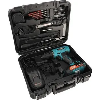 Aku vrtačka NAC CDB-1-LI-20V-TS 1x2Ah + příslušenství 49 dílů