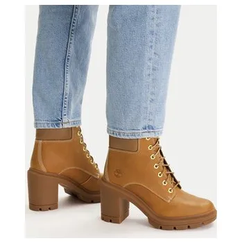 Dámské kozačky Polokozačky Timberland Allington Heights Mid Lace Up TB0A2CKCEN11 Hnědá 38