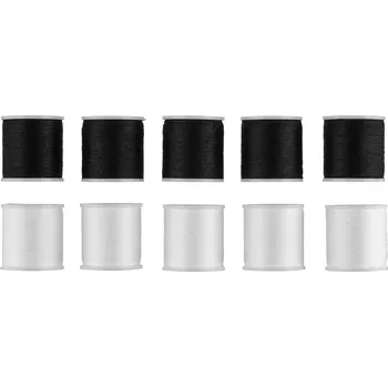 Nit crelando® Sada šicích nití, černá/bílá,10dílná