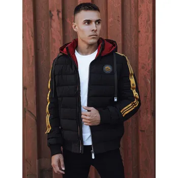 Pánský kabát Pánská zimní bunda prošívaná TX4863 Barva: Černá, Velikost: M