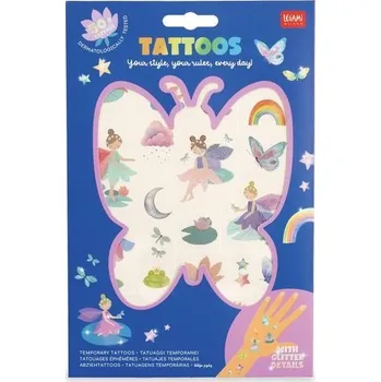 Legami - Dočasné tetování pro děti, s motivem víly, omyvatelné, odolné vůči potu a vodě, s