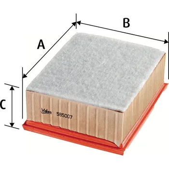 Filtr do auta Vzduchový filtr VALEO 585007