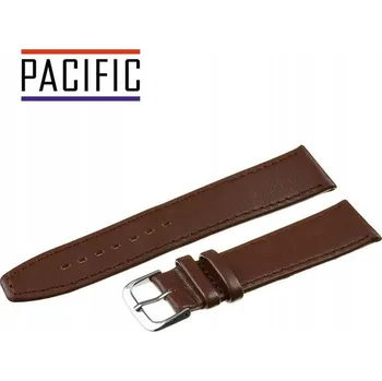 Řemínek na hodinky KOŽENÝ ŘEMÍNEK pacific 20MM hnědý šitý + teleskop dárek
