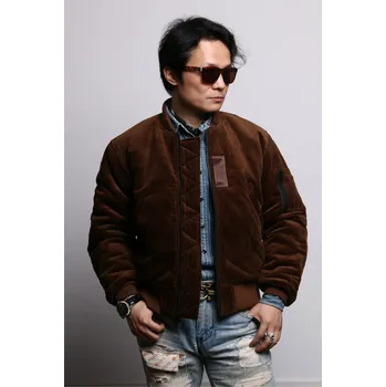 Pánská softshellová bunda Best Fashion Pánská stylová zateplená manšestrová bunda Velikost: XXL