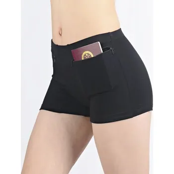 Dámské kraťasy Best Fashion Dámské bezpečnostní šortky pod sukni s kapsami Velikost: 4XL, Barva (Varianta): Černá