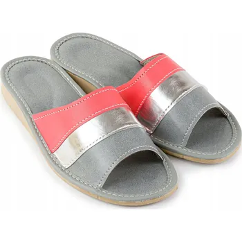 Dámské pantofle Dámské kožené pantofle Pantofle pár vel. 39