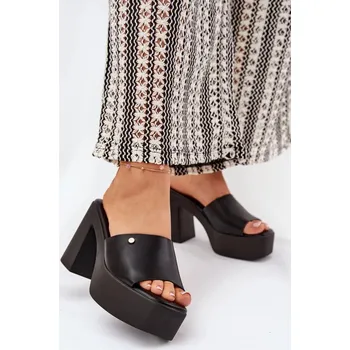 Dámské sandále Pantofle Step in style z ekokože- pohodlné platformové, 38 i240_209945_2:38