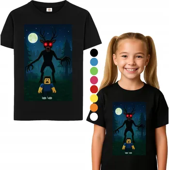Chlapecké tričko DĚTSKÉ TRIČKO ROBLOX 99 NOCÍ V LESE HRA PRO DĚTI XL 164cm + TETOVÁNÍ