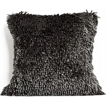 Polštář Dekorační povlak na polštář 50x50 EuroFirany SHAGGY ocel