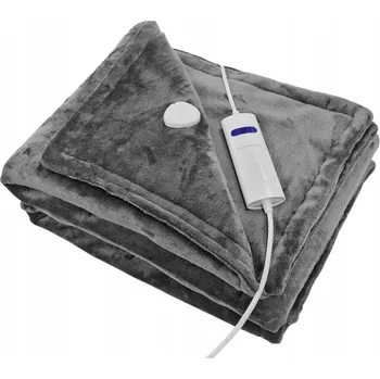 MENUETT VYHŘÍVANÁ DEKA 180X130 CM ELEKTRICKÁ šedá fleecová