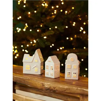 Svícen Sinsay - Svícen ve tvaru domečku - bílá - 156CC-00X - 156CC-00X-ONE-1