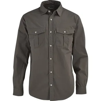 Pánská košile Košile s dlouhým rukávem Pinewood Safari Velikost: M, Barva: d.olive