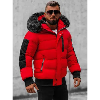 Pánská bunda Ozonee Pánská zimní bunda Bagderdeiz červená S