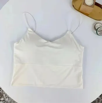 Best Fashion Dámské bezešvé sportovní tílko s vycpávkami Velikost: ONE SIZE, Barva (Varianta): 802WHITE