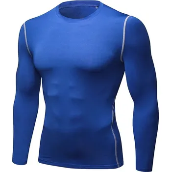 Best Fashion Pánské tenké termo triko s dlouhým rukávem na sport a zimní dny Velikost: S, Barva (Varianta): Modrá