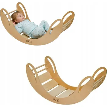 Dětská houpačka Houpačka dřevěná dětská Smile dřevo