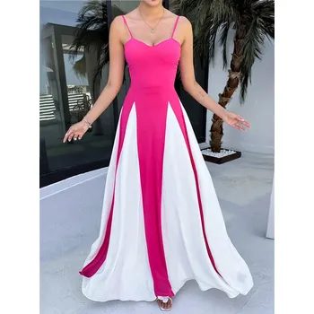 Dámské šaty Best Fashion Dlouhé dámské šaty s plisováním bez rukávů Velikost: L, Barva (Varianta): Fuchsiová