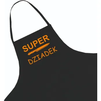 Kuchyňská zástěra Kuchyňská zástěra černá ke Dni dědečka + jméno, vzor 3