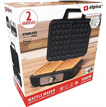 Vaflovač Alpina ED-223258 Vaflovač 1000 W Černá