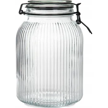 Dóza na potraviny Rýhovaná dóza s klipem RAVEN L 1,4 l HOMLA